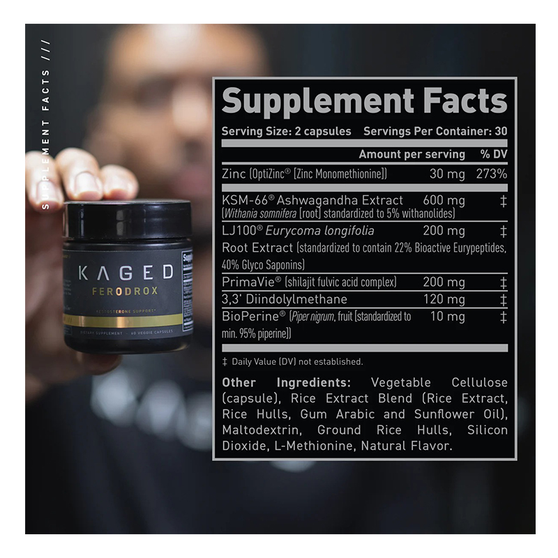 Kaged Ferodrox Natural Testosterone Support 60 Caps Best Price in Dubai