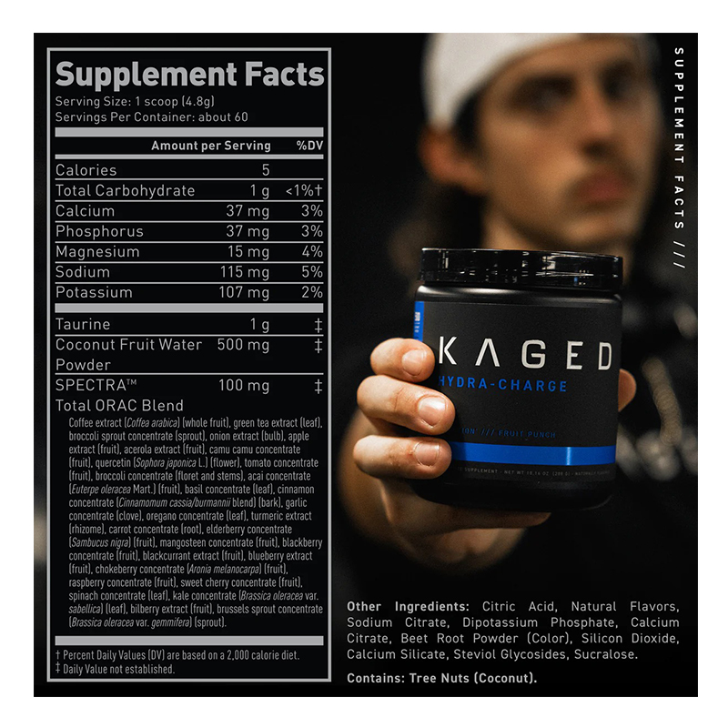 Kaged Hydra-Charge 60 Servings - Fruit Punch Best Price in Dubai