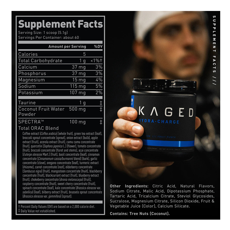 Kaged Hydra-Charge 60 Servings - Glacier Grape Best Price in Dubai