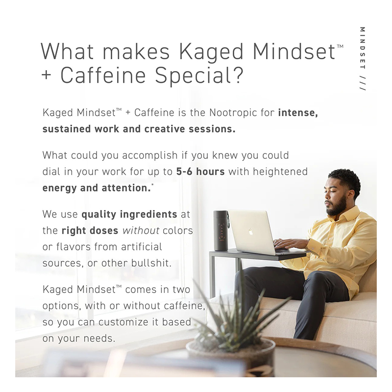 Kaged Mindset + Caffeine 30 Servings - Orange Mango Best Price in Sharjah