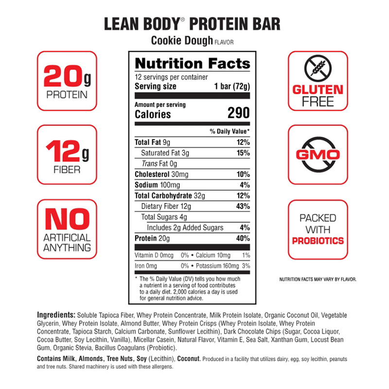 Labrada Lean Body Protein Bars 72g / 12 Best Price in UAE