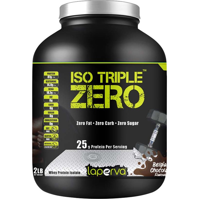 Laperva Iso Triple Zero Whey Protein 2lb - Belgian Chocolate