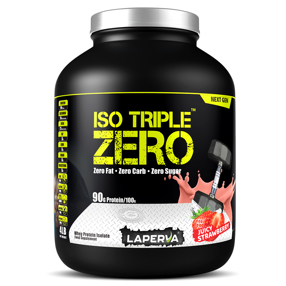 Laperva ISO Triple Zero Whey Protein 4lb - Juicy Strawberry