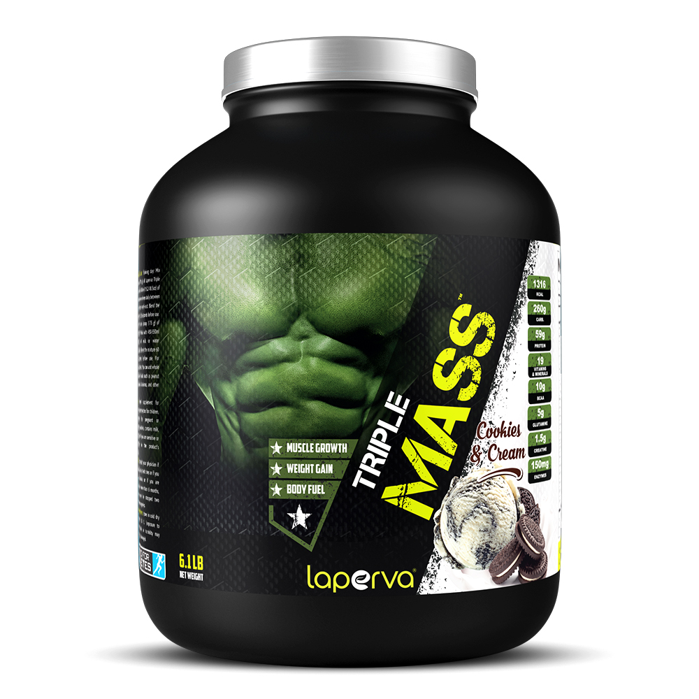 Laperva Triple Mass Gainer 6lbs - Cookies N Cream Best Price in UAE
