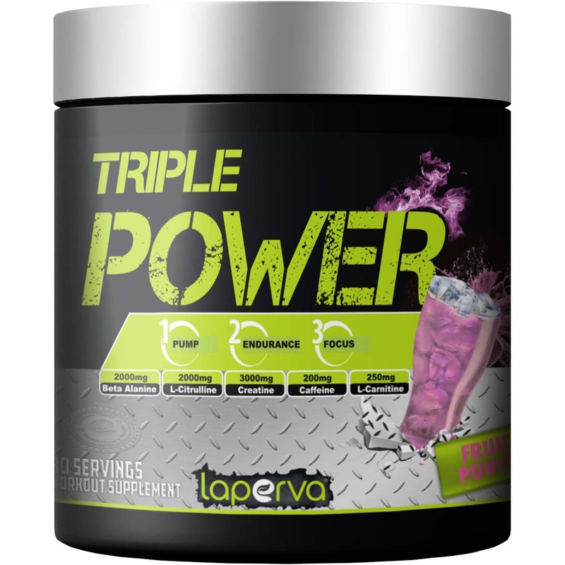 Laperva Triple Power Pre Workout 30 serving - Fruit Punch