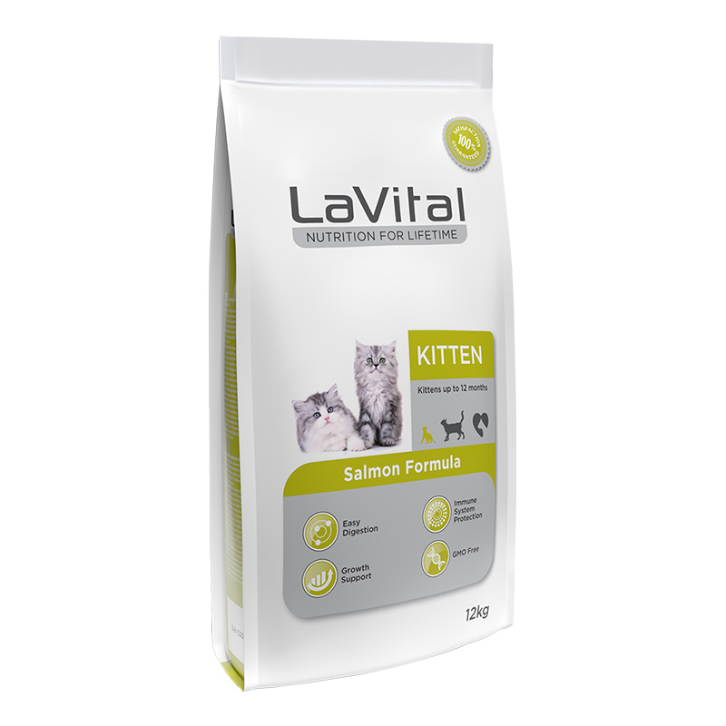 LaVital Kitten Salmon Formula Cat Food 12 Kg