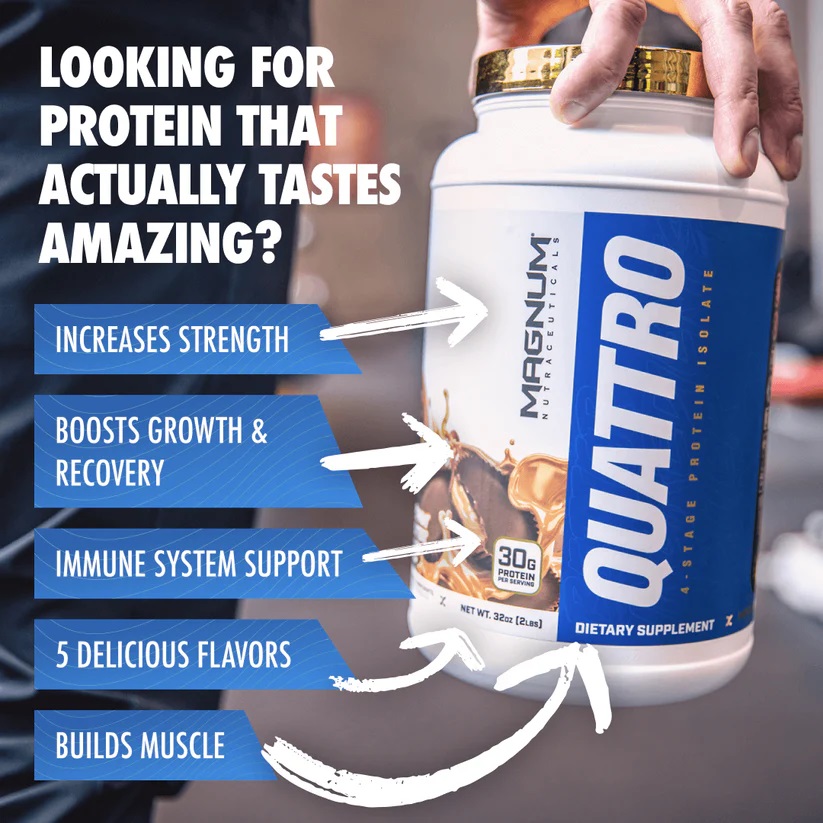 Magnum Quattro Protein Drink 4 Lb - Vanilla Icecream Best Price in Abu Dhabi