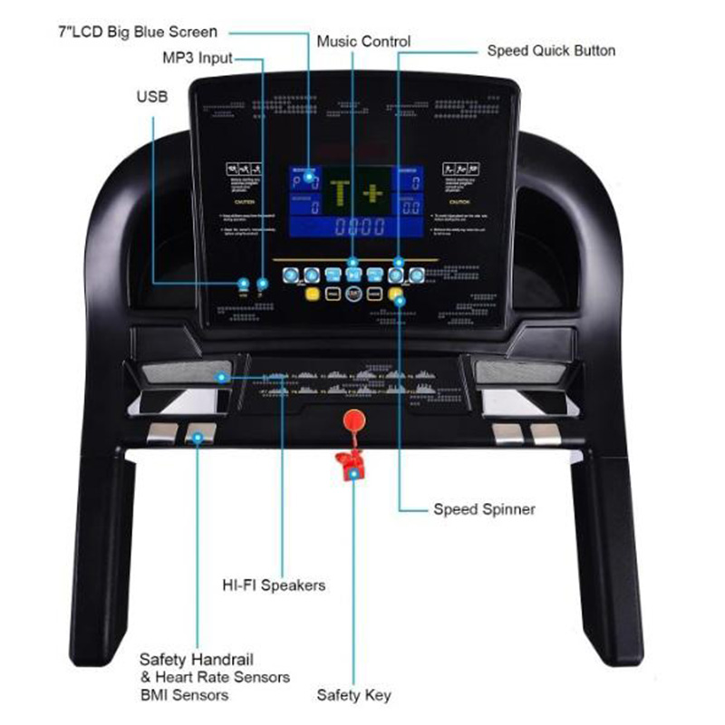 Marshal Fitness Low Noise Two Motors Home Use Treadmill - SPKt-3280-4 Best Price in UAE