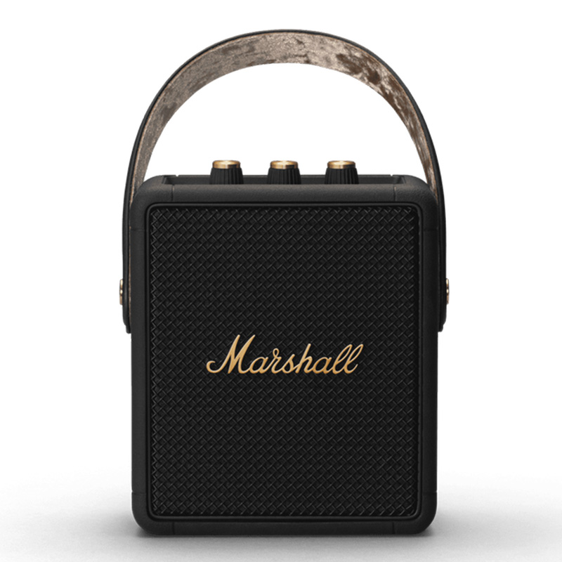 Marshall Stockwell II Speaker - Black and Brass Best Price in Dubai