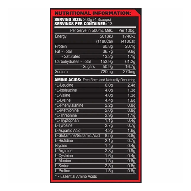 Maxs Absolute Mass 10 Lbs - Chocolate Mud Best Price in Dubai