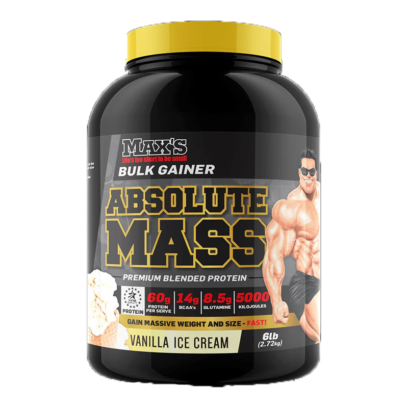 Maxs Absolute Mass 6 Lbs - Vanilla Ice Cream