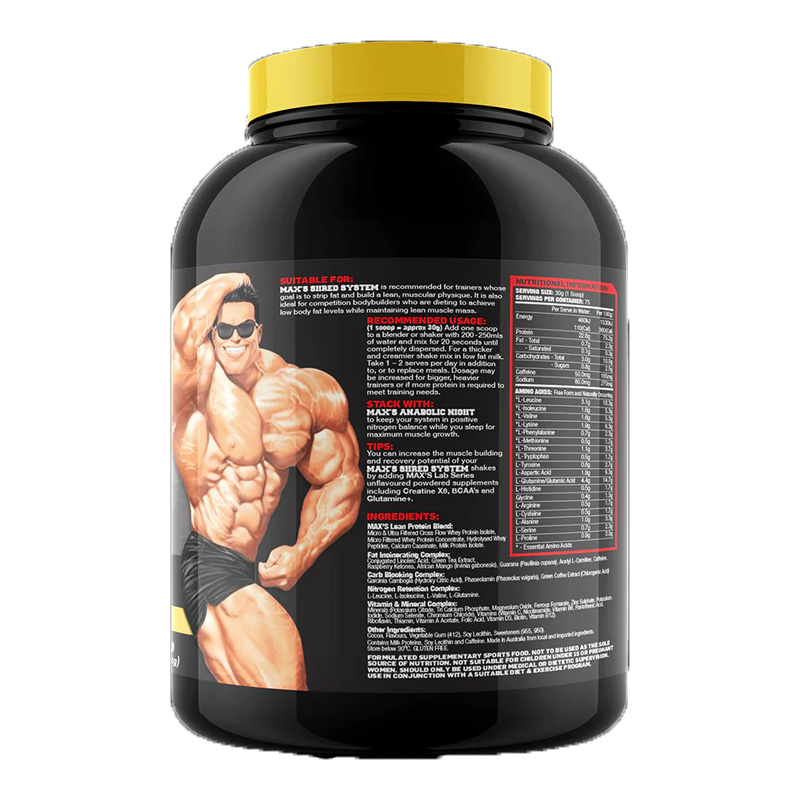 Max's Fat Stripping Shred System 5 Lbs - Choc Honeycomb Best Price in Dubai