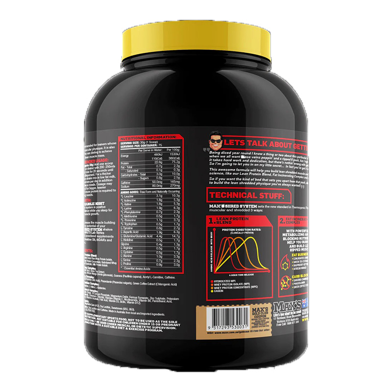 Max's Fat Stripping Shred System 5 Lbs - Choc Honeycomb Best Price in Abu Dhabi