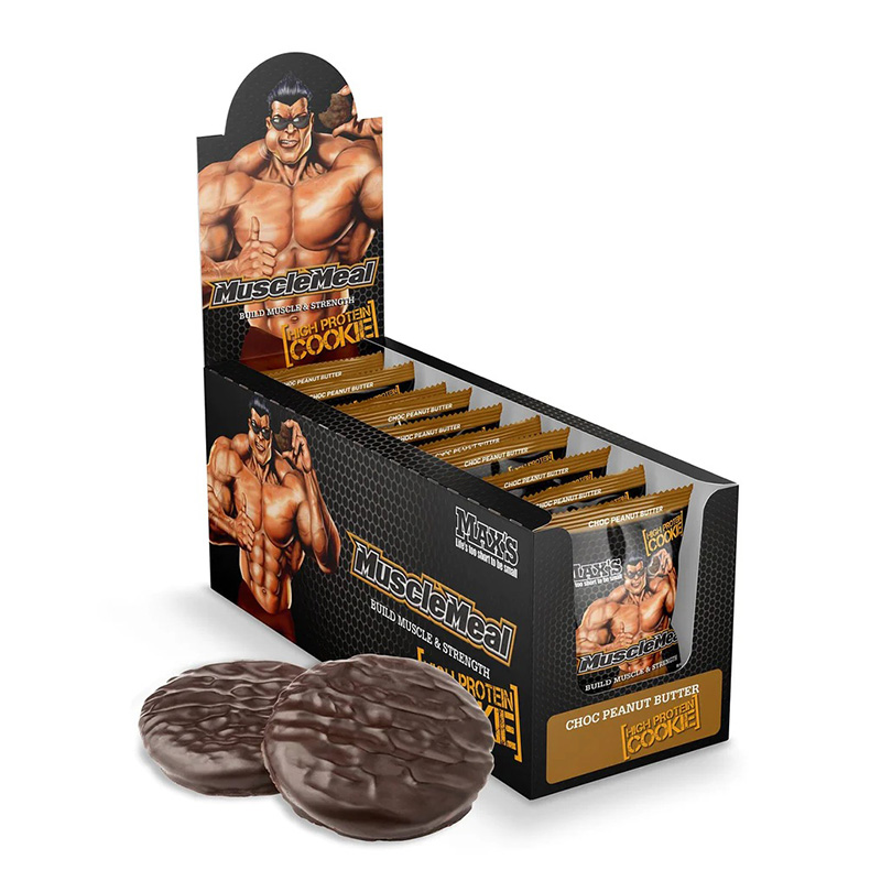 Maxs Muscle Meal Cookies 90 G 12Pcs in Box - Choco Peanut Butter Best Price in UAE