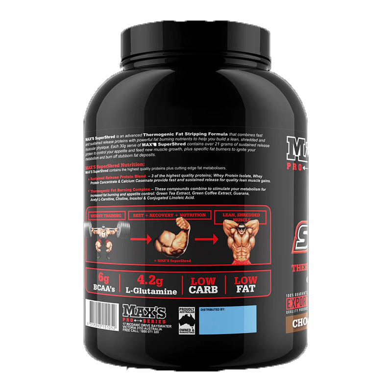 Maxs Super Shred 4 Lbs - Chocolate Best Price in Dubai