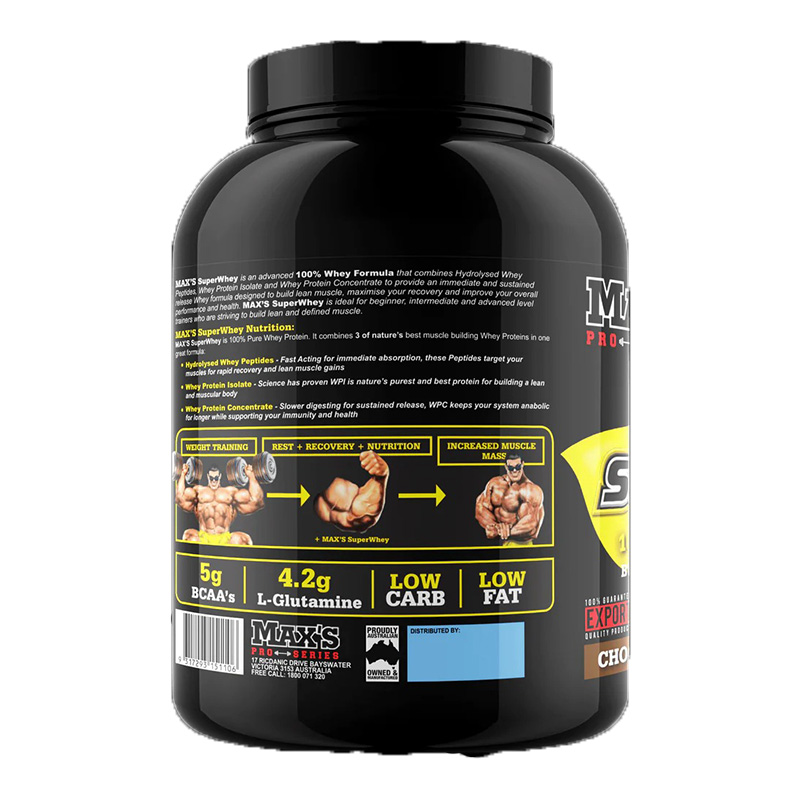 Maxs Super Whey 4 Lbs - Chocolate Best Price in Dubai