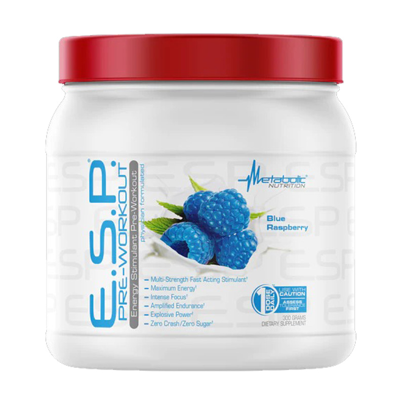 Metabolic Nutrition E.S.P Pre-workout 300g - Blue Raspberry