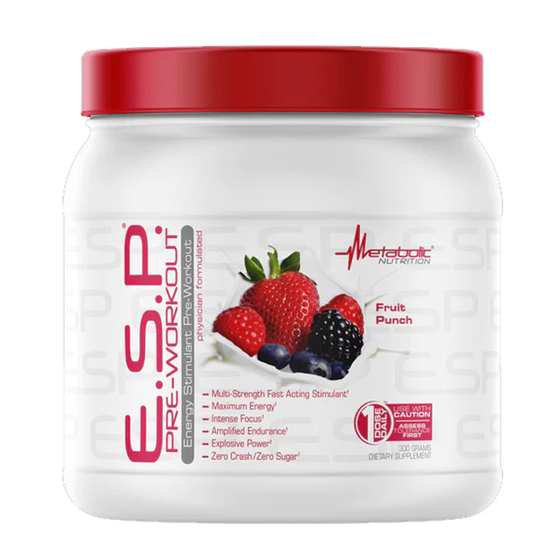 Metabolic Nutrition E.S.P Pre-workout 300g - Fruit Punch Best Price in UAE