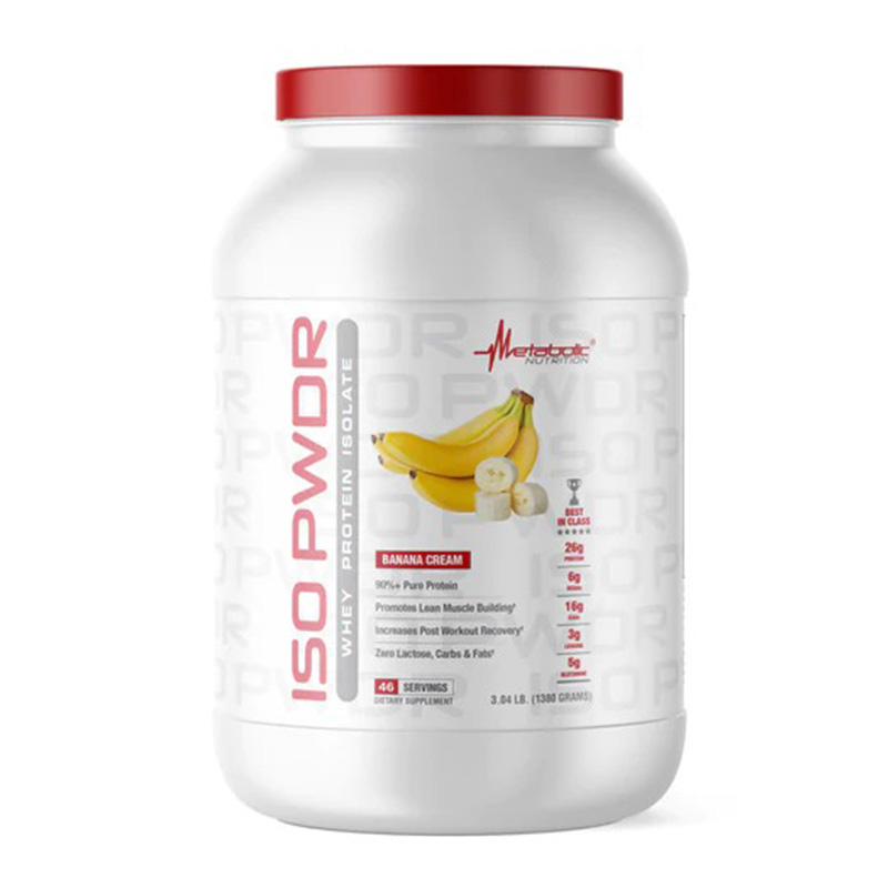 Metabolic Nutrition ISO Powder Whey Protein Isolate 3.04lb - Banana Creme