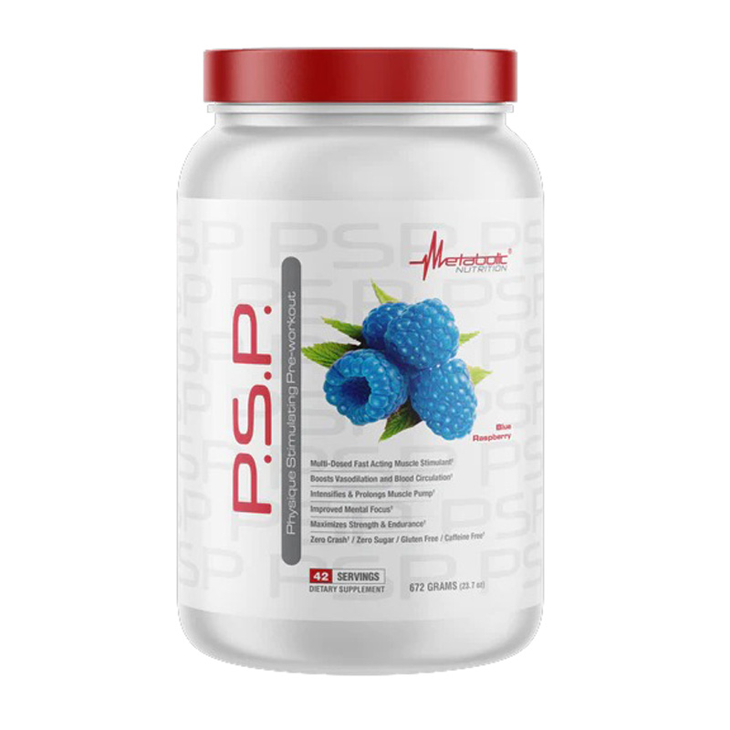 Metabolic Nutrition P.S.P Physique Stimulating Pre-workout 672g - Blue Raspberry