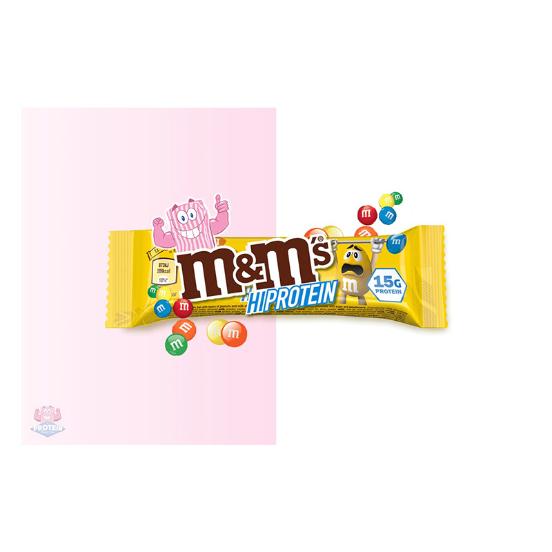 M&M Peanut Hi Protein Bar 15 g 1x12 Bars