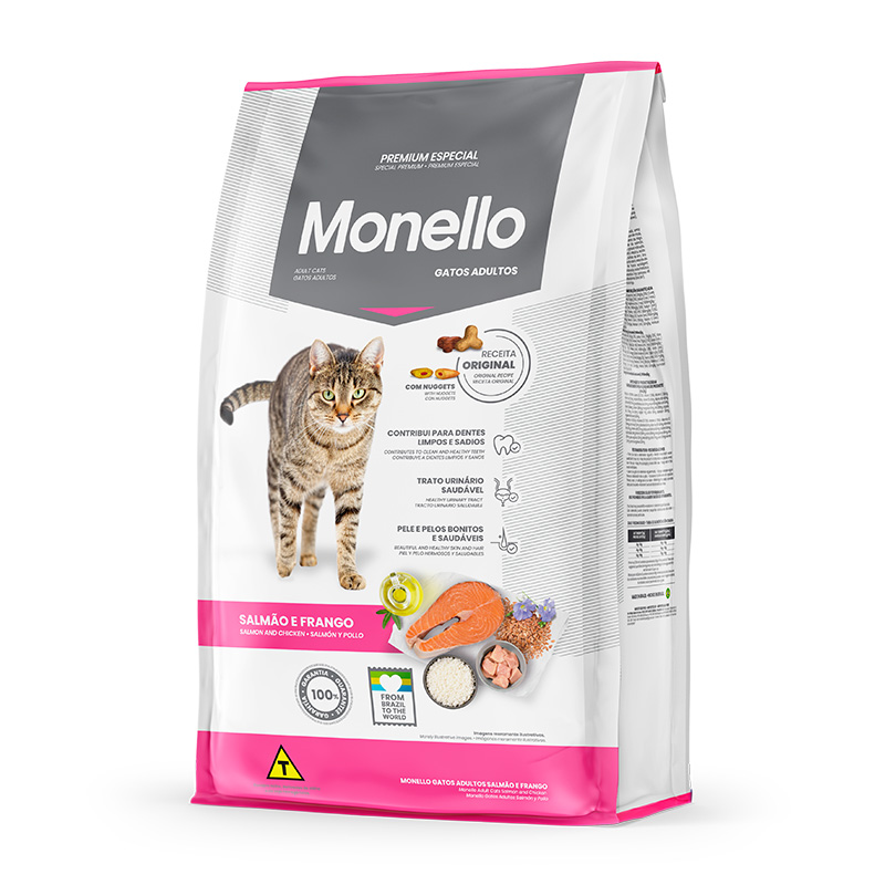 Monello Adult Cat Mix Food Salmon and Chicken Flavor 15 Kg