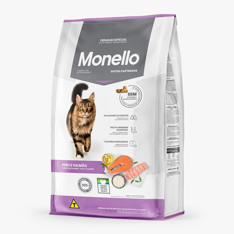 Monello Adult Cats Sterilized Turkey and Salmon Flavor 10.1 Kg