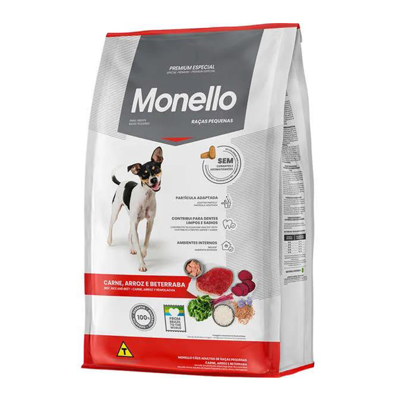 Monello Small Breed Dog Beef, Rice & Beet 1kg