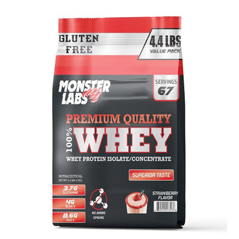 Monster Labs 100% Whey 4.4Lbs - Strawberry