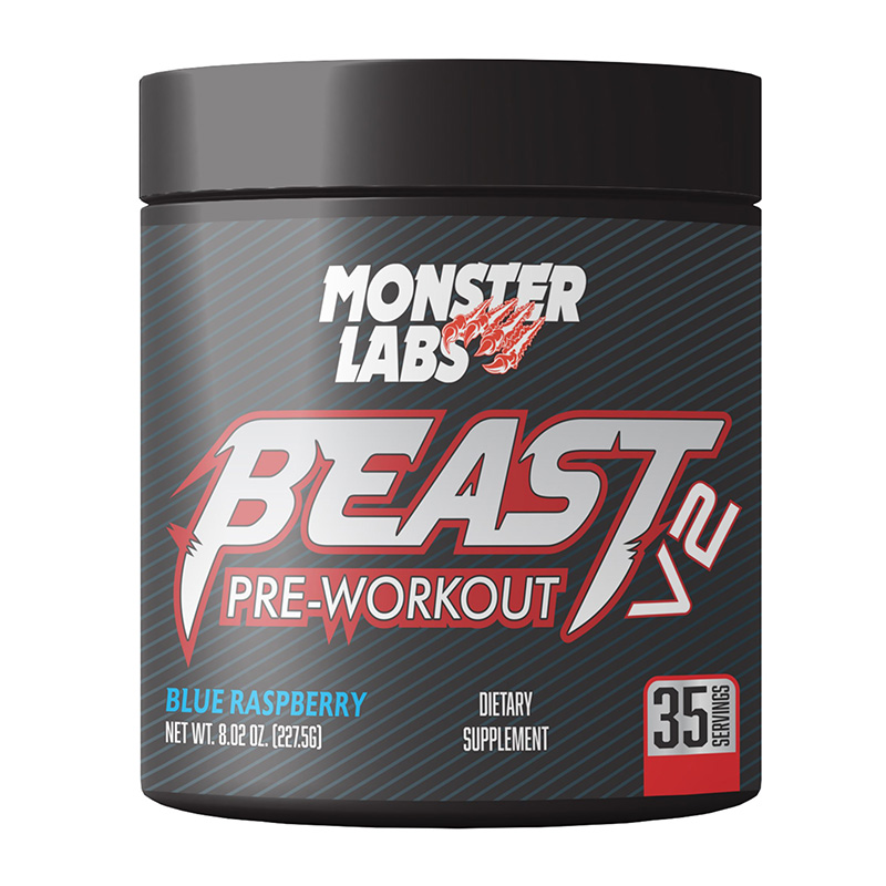 Monster Labs Beast V2 35 Servings - Blue Raspberry Best Price in UAE