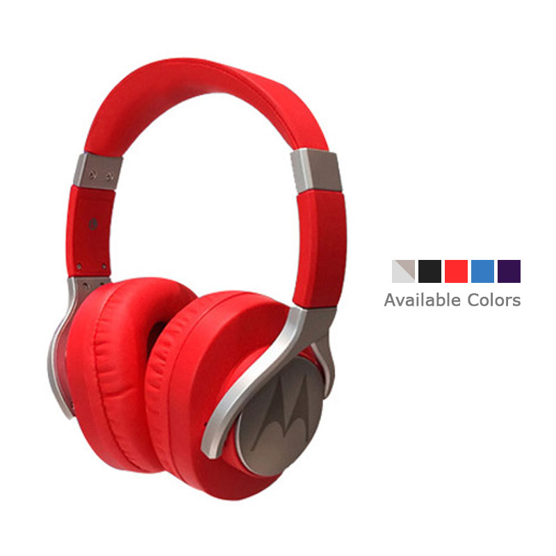 Motorola Moto Pulse Max Over-Ear Wired Sports Headphone Red