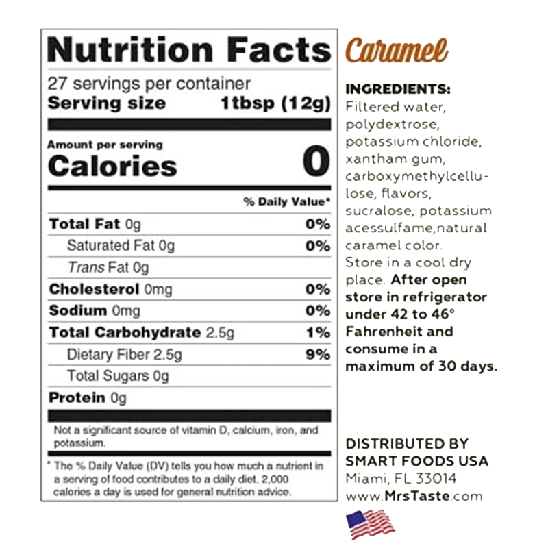 Mrs Taste Red Line Caramel Syrup 335 G Best Price in Abu Dhabi