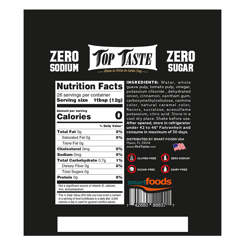 Mrs Taste Top Taste Zero Calories 320G Best Price in Abu Dhabi