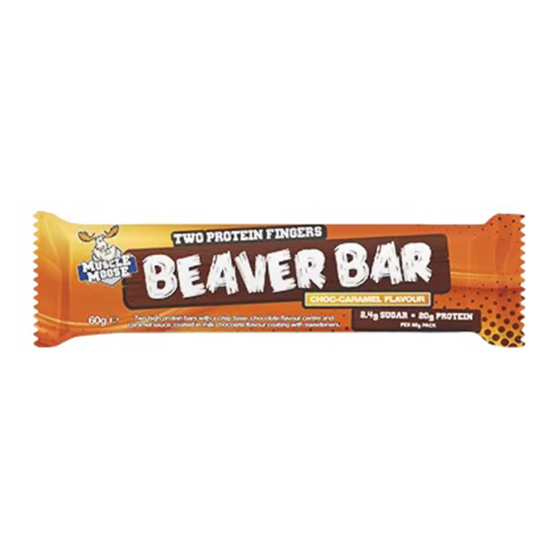 Muscle Moose Protein Beaver Bar Dark Chocolate 20g 1x12 Best Price in UAE