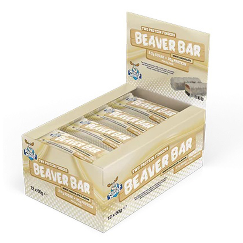 Muscle Moose Protein Beaver Bar White Chocolate 20g 1x12 Best Price in UAE