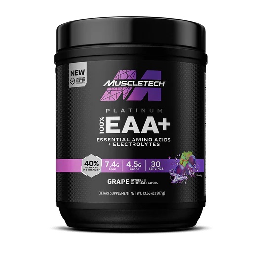 Muscle Tech Platinum 100% EAA+ 30 Servings - Grape