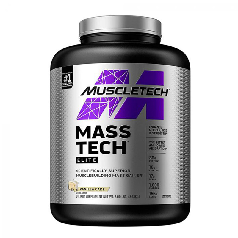Muscletech Mass Tech Elite New 7lbs - Vanilla Cake
