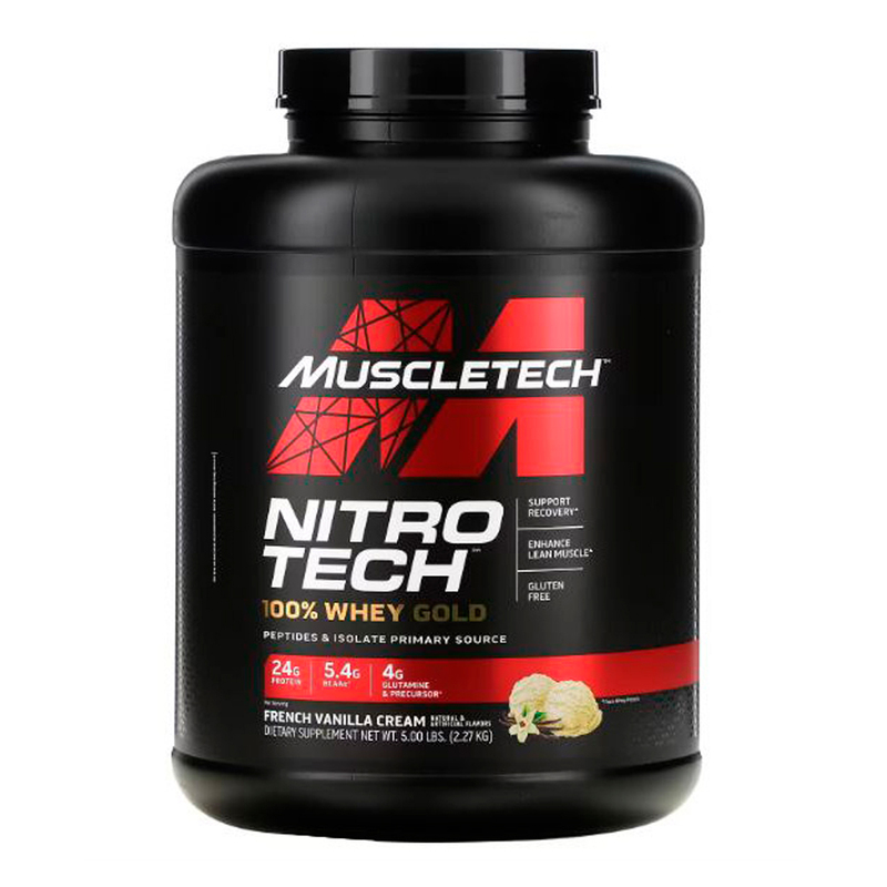 MuscleTech Nitro-Tech 100% Whey Gold 5lbs - French Vanilla Cream