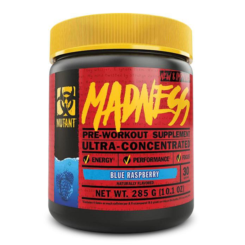 Mutant Madness Pre-Workout Intense Energy 30 Serving - Blue Raspberry