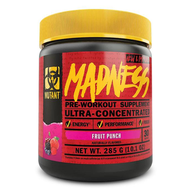 Mutant Madness Pre-Workout Intense Energy 30 Serving - Fruit Punch