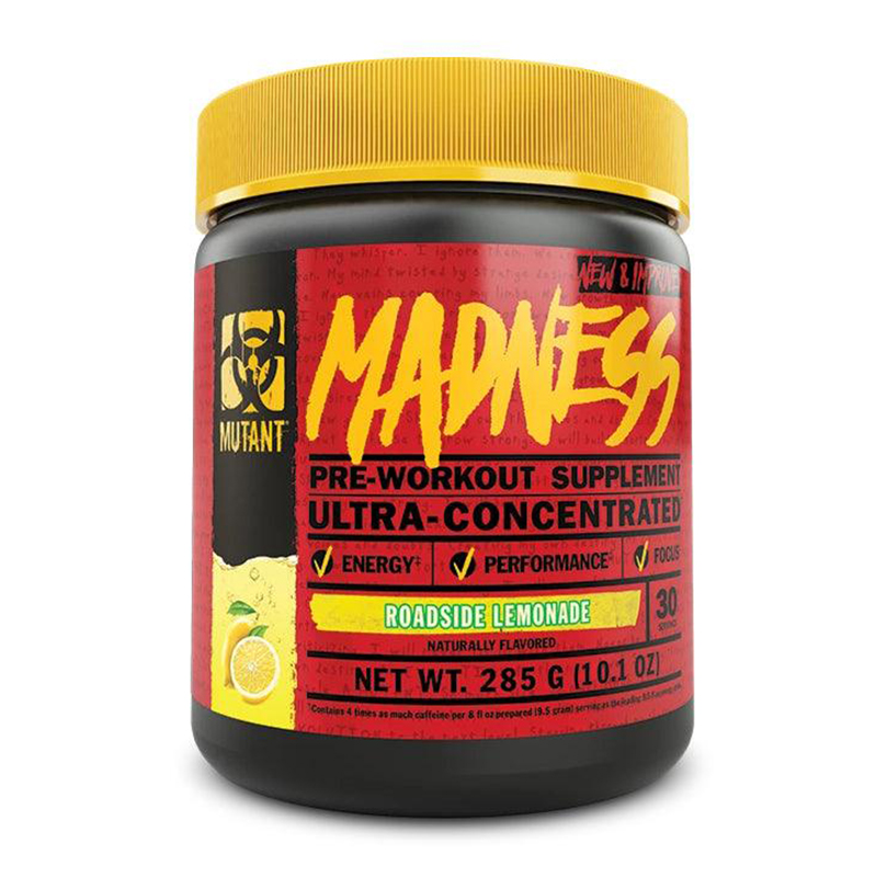 Mutant Madness Pre-Workout Intense Energy 30 Serving - Roadside Lemonade