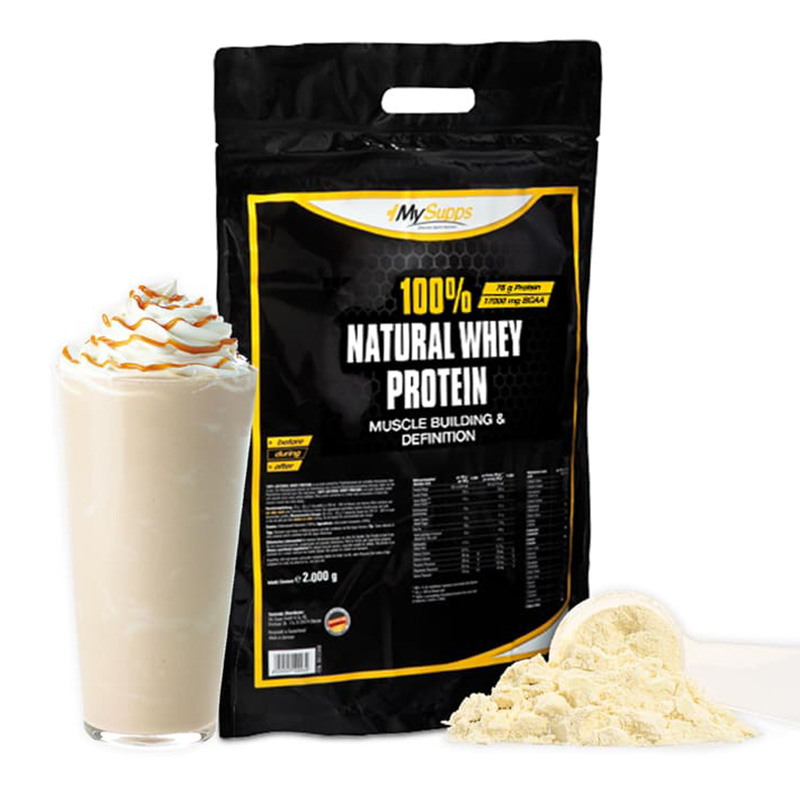 My Supps 100% Natural Whey Protein 2kg Zip Bag