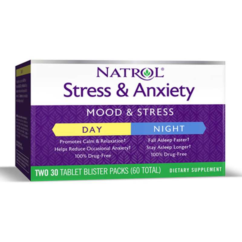 Natrol Stress And Anxiety Day / Night 10+10 Tabs Best Price in UAE