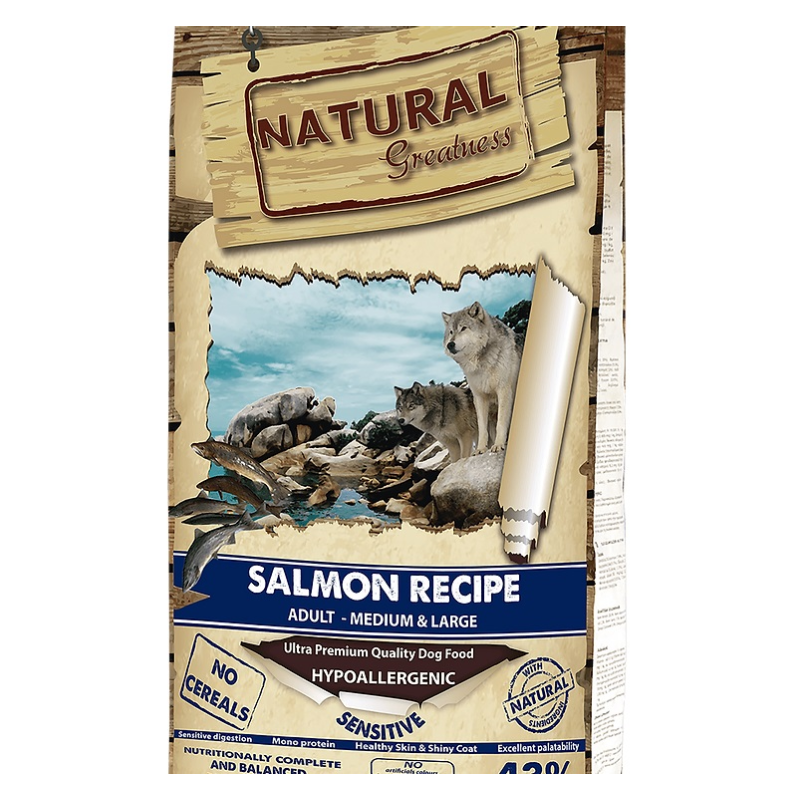 Natural Greatness - Salmon Recipe (Medium & Large Breed) 2 Kg