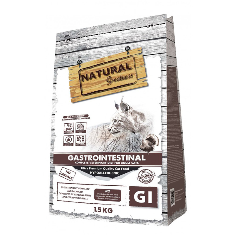 Natural Greatness Vet Diet Gastrointestinal Adult Cat 1.5 Kg