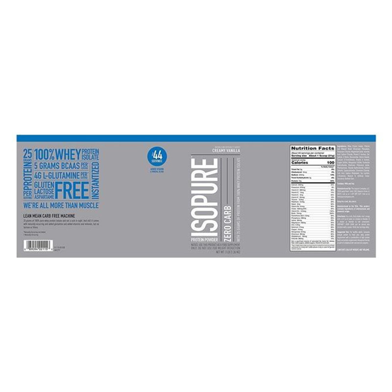 Natures Best ISOPure Zero Carb Protein 3 lb - Creamy Vanilla Best Price in Abu Dhabi