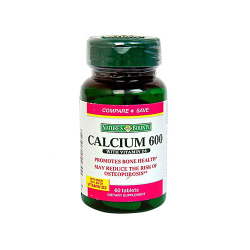 Natures Bounty Calcium 600 Plus Vitamin D (60 Tabs)