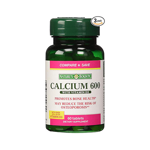 Natures Bounty Calcium Plus Vitamin D3 600 mg+D 400 IU (60 Tabs)