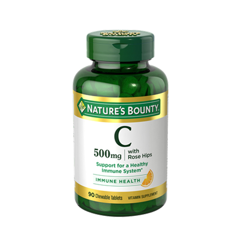 Natures Bounty Vitamin C-500mg Chewable (90 Tabs)