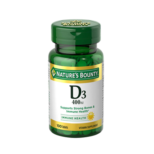 Natures Bounty Vitamin D3 - 400 IU (100 Tabs) Best Price in UAE
